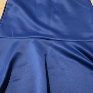Chic Royal Blue Midi Skirt